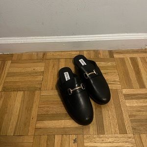 BRAND NEW - NEVER WORN - Steve Madden Kandi Black Leather slip on loafers